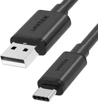 „Unitek“ USB-A – USB-C kabelis, 1 m, juodas (Y-C482BK)
