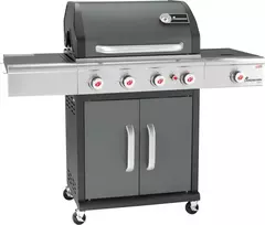 Landmann Triton 4.1 PTS, pilkos spalvos (12964) Sodo dujinis grilis, 15 kW, 65 cm x 44 cm