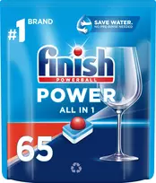 „Finish“ indaplovės tabletės „Power All in 1“, 65 vnt.