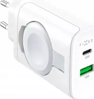 „Fixed Power Socket Travel Charger“ įkroviklis – „Apple Watch“/USB-C/USB-A 33 W įkroviklis, baltas