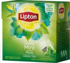 Lipton LIPTON_Green Tea žaliosios arbatos su mėtų skonio 20 maišelių 32 g