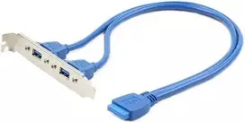 „Gembird“ USB 3.0 lizdas (2 vnt.) ant korpuso tvirtinimo laikiklio (CC-USB3-RECEPTACLE)
