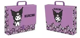 A4 XL dydžio aplankas su rankena „Kuromi“, violetinis