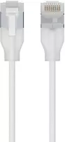 „Ubiquiti UACC-Cable-Patch-EL-C6A-1M-W“ tinklo kabelis, pusiau permatomas, baltas, Cat6a