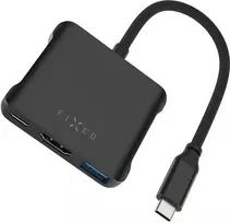 HUB USB Fixed Quadri 2x USB-C 1x HDMI  + 2x USB-A 2.0 3.2 Gen2 3.1 Gen1 (FIXHU-QR-BK)
