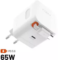 Įkroviklis „Fixed“ su 1 USB-C jungtimi, 3,25 A (FIXCG65R-2C-WH)