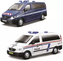 „Bburago“ „Mercedes Vito“ policijos automobilis, įvairių modelių, 1:50 (275913)