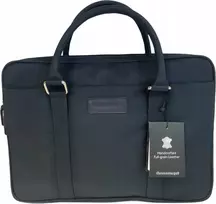 „dbramante“ rankinė „Stelvio Slim Bag Pure“ – 14 colių nešiojamojo kompiuterio rankinė iš glajintos odos, tamsiai mėlyna