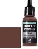 Vallejo „German Red Brown“ 17 ml. Universali akrilo grunto danga „Vallejo Surface Primer“