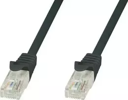 Techly TechlyPro tinklo jungiamasis kabelis RJ45 Cat5e UTP CCA 0,5 m, juodas