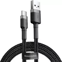 „Baseus“ USB-A – USB-C kabelis, 1 m, juodai pilkos spalvos (CATKLF-BG1)
