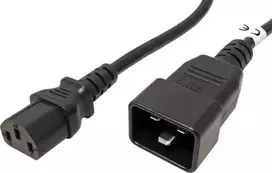 Maitinimo laidas „PremiumCord“ PREMIUMCORD Tinklo jungiamasis laidas 230 V, 10 A, 2 m, jungtys IEC 320 C13 – IEC 320 C20
