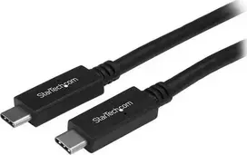 „StarTech“ USB-C – USB-C kabelis, 1 m, juodos spalvos (USB315CC1M)