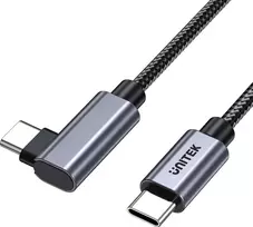 „Unitek“ USB-C – USB-C kabelis, 0,5 m, juodos ir sidabrinės spalvos (C14123BK-0.5M)