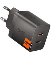 Pilkas (Gunmetal) 47W 2xUSB-C pakrovėjas "Spigen EE472EE-GAN Essential 2-Port"