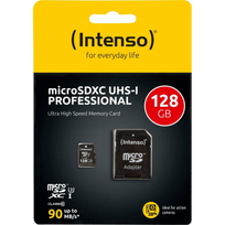 128gb MEMORY MICRO SDXC  UHS-I  W ADAPTER INTENSO