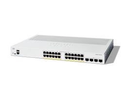 Cisco Catalyst 1300-24P-4G Managed Switch, 24 Port GE, PoE, 4x1GE SFP, Limited Lifetime Protection (C1300-24P-4G)