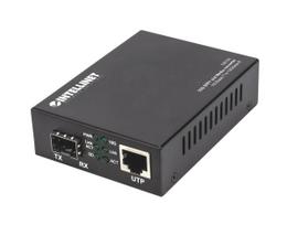 Intellinet 10GBase-T to 10GBase-R Media Converter, 1 x 10GB SFP+ Slot, 1 x 10GB RJ45 Port