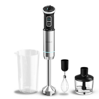 Cecotec Hand blender | Power Neutron 1100MAX Cream&Crush | Hand Blender | 1100 W | Number of speeds Adjustable | Turbo mode | Chopper | Black/Silver|3912