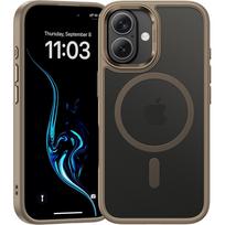 Benks magnetinis Mist dėklas telefonui su metaliniu rėmeliu, skirtas Iphone 16, titano spalvos