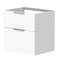Spintelė po praustuvu Kame BIG, BU/6-3DR/WSF10-BIG, 60 cm, Matinė balta