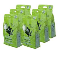 KittyClean tofu kraikas katėms su žaliosios arbatos ekstraktu 6 × 2.5 kg (pilna dėžė)