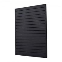 Sieninė lentjuosčių plokštė, 1230x1235x20 mm, juoda, PVC