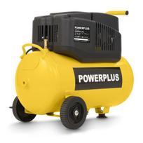 POWERPLUS POWX17250 be alyvos kompresorius padangoms pūsti nupūtimui ir pneumatiniams įrankiams 1200W 24L 8bar 180L/min
