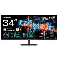 GIGABYTE MO34WQC36 34” WQHD Curved Gaming Monitor - 3440 x 1440, 360Hz, 0.03ms, KVM, 300 cd/m², FreeSync Premium Pro, DisplayHDR True Black 500, HDMI 2.1, DisplayPort 2.1