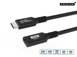 MicroConnect USB3.2CC1.5EX USB cable USB 3.2 Gen 2x2 1.5 m USB C 20Gbit/s 240 W Black