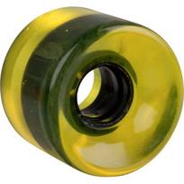 Skaidrus Penny Board ratukas 60 x 45 mm - Geltona