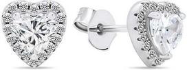 Brilio Silver Brilio Sidabrinis Romantic sidabrinis auskarai su cirkoniais Hearts EA574W