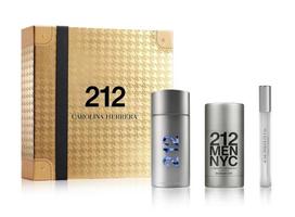 Dovanų komplektas vyrams Carolina Herrera 212 Men NYC EDT, 3 vnt.