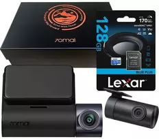 70Mai Dash Cam A410 + kamera tylna RC21 + karta Lexar 128GB