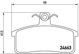 BREMBO Stabdžių kaladėlių komplektas PRIME LINE P 79 007
