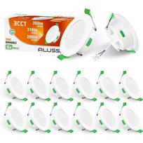Alusso įleidžiami LED šviestuvai, 4W, 78mm, reguliuojama spalvos temperatūra, 12vnt.