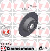 ZIMMERMANN Stabdžių diskas SPORT BRAKE DISC Z 100.3381.52