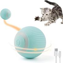 iLike iBL interaktyvus žaislas augintiniams, riedantis kamuoliukas, 4,3 cm, su automatiniu judėjimu / naktiniu LED, įkra