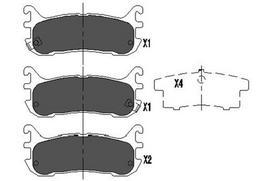KAVO PARTS Stabdžių kaladėlių komplektas Brake pad set KBP-4539
