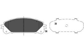 KAVO PARTS Stabdžių kaladėlių komplektas Brake pad set KBP-9116