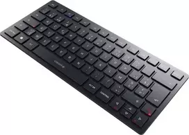 Klaviatūra Cherry CHERRY KW 9200 MINI klaviatūra USB + RF belaidė + Bluetooth AZERTY Belgijski Juodas