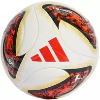 Futbolo kamuolys adidas Bundesliga 26/27 Torfabrik Competition baltas-oranžinis-auksinis KG6045