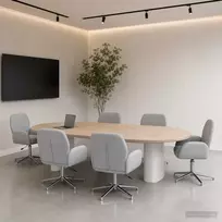 Sukamosios stalo kėdės 6 vnt. 54 x 58 x 90 cm Šviesiai pilka