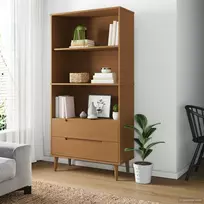 Knygų lentyna MOLDE 85 x 35 x 170,5 cm Pušies medienos masyvas