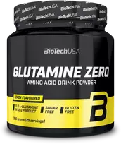 Biotech Glutamine Zero 300g. (Peach Ice Tea skonis)
