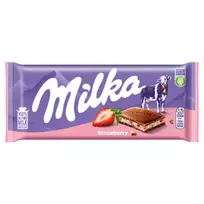Šokoladas Milka Strawberry 100g