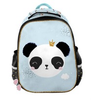 PASO Panda Premium mokyklinė kuprinė mergaitėms