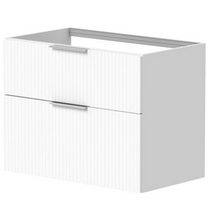 Spintelė po praustuvu Kame BIG, BU/8-3DR/WSF10-BIG, 80 cm, Matinė balta
