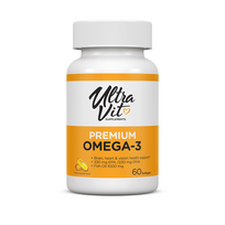 ULTRAVIT Premium Omega 3, 60 minkštųjų kapsulių