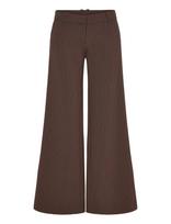 Weekday - Low Flared Suit Trousers - Plačios kelnės - Ruda